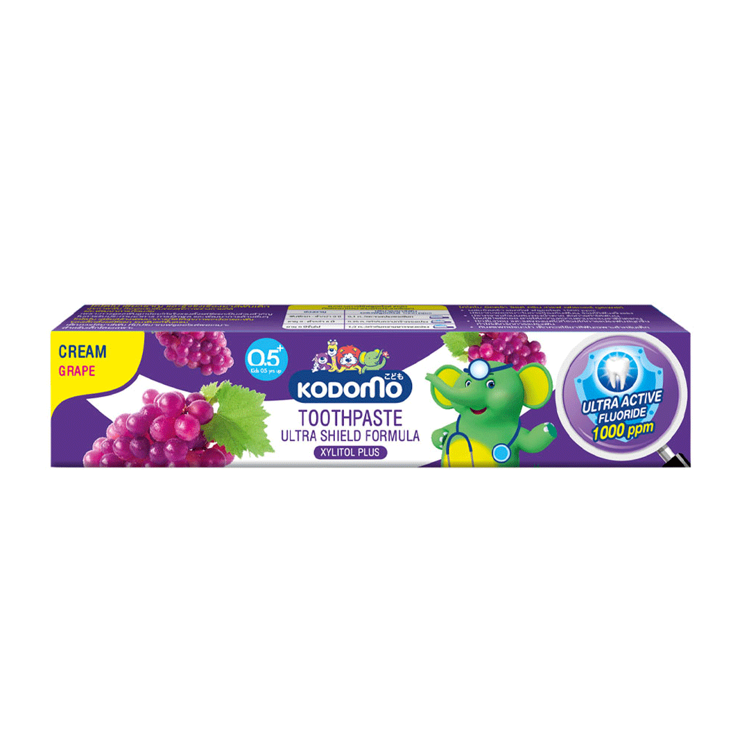 Kodomo Lion Grape 0.5+ Yrs Cream Tooth Paste 65g