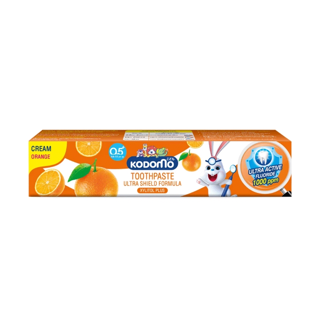 Kodomo Lion Orange 0.5 Yrs Cream Tooth Paste 40g