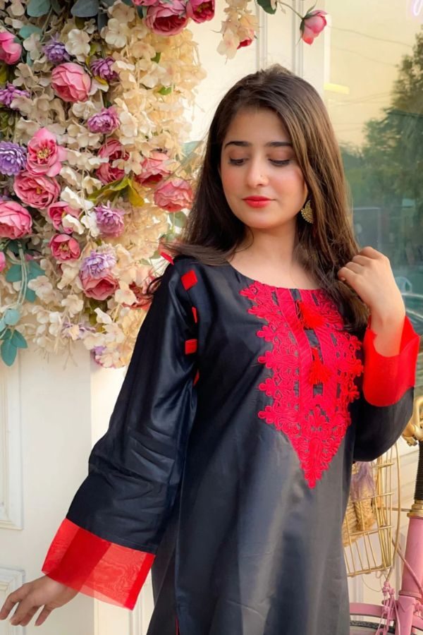 SPECIAL EMBROIDERY BLACK 2PCS